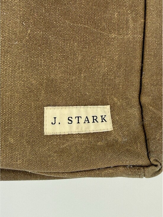 Handbags - J Stark Franklin Tote Bag Brown Waxed Canvas Leather USA Made